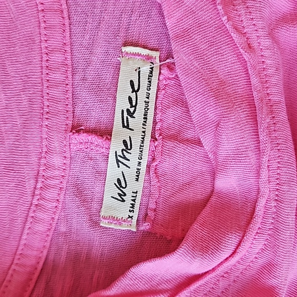Free People We The Free Arden Tee Aurora Pink XS - Picture 3 of 10